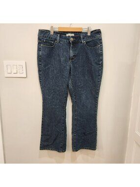 Lee Riders Women's Bootcut Jeans Size 36x29 Blue Denim Stretch Boot Cut Leg